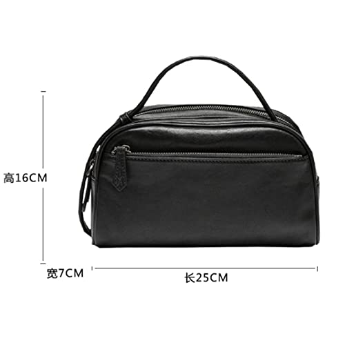 Genuine Leather Toiletry Bag | Travel Cosmetic Organizer