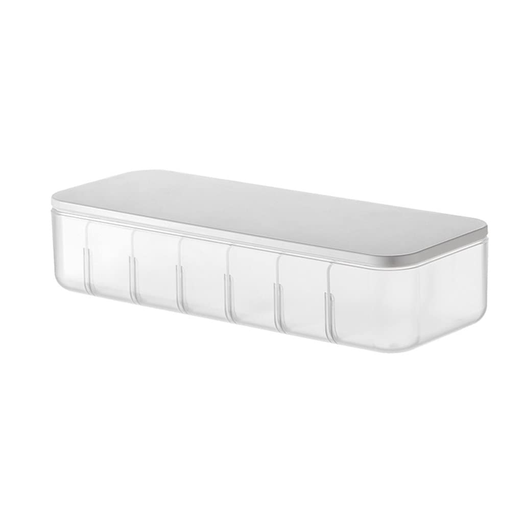 Cable Storage Box with Cover | Desktop Cord Organizer