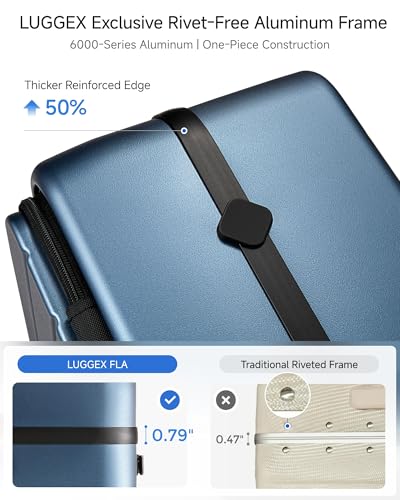 Carry On Luggage and 6 Set Travel Packing Cubes Bundle