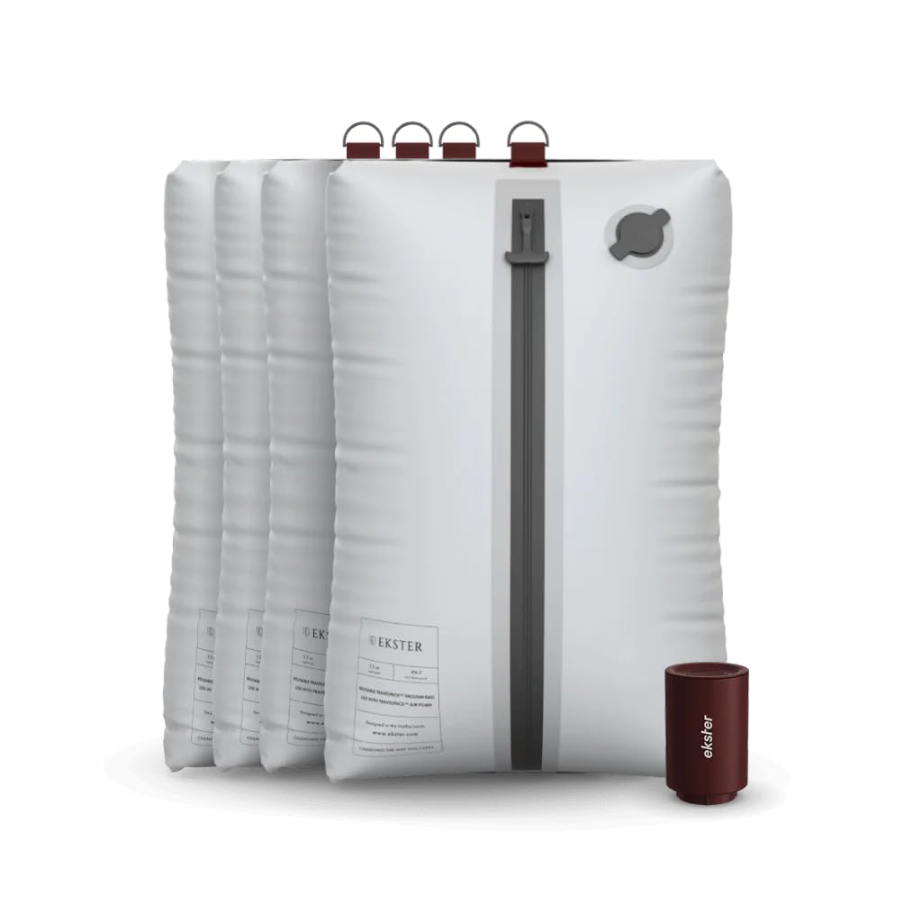 Vacuum Travel Compression Kit | Waterproof Packing Bags with USB-C Pump