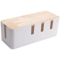 Large Cable Storage Box | Power Cord & Charger Organizer