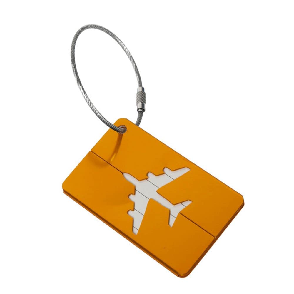 Aluminum Airplane Luggage Tag | Travel Baggage ID Card