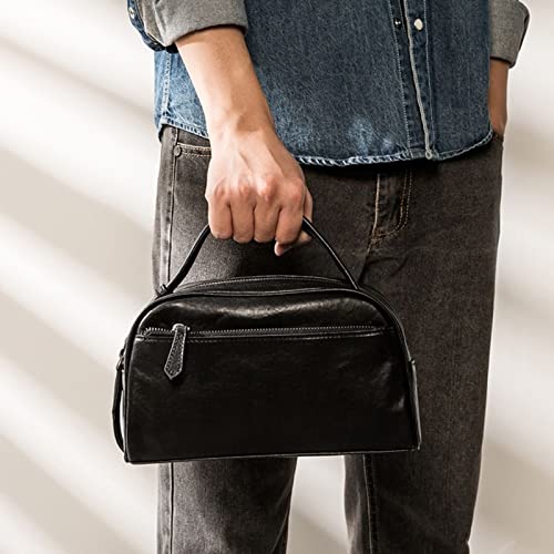 Genuine Leather Toiletry Bag | Travel Cosmetic Organizer