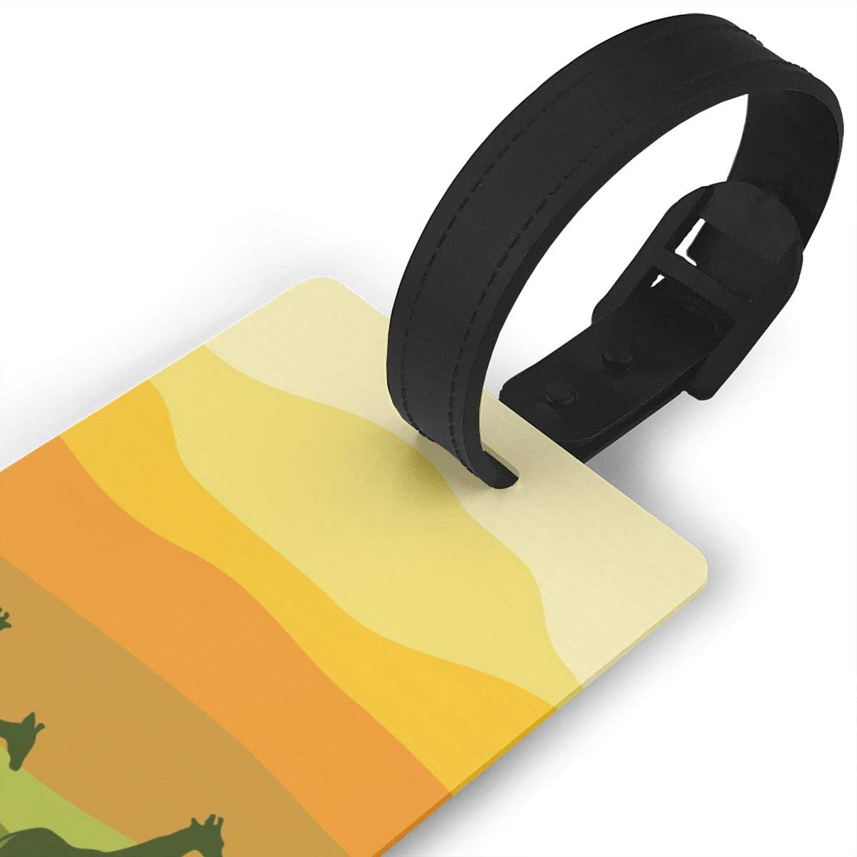 3.7" Luggage Tag | Travel Baggage Identifier with Adjustable Strap