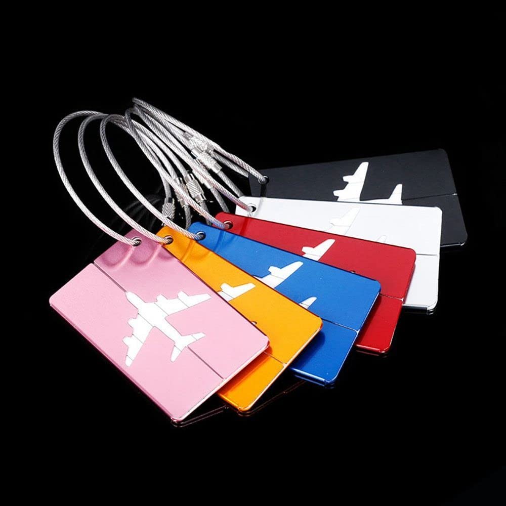 Aluminum Airplane Luggage Tag | Travel Baggage ID Card