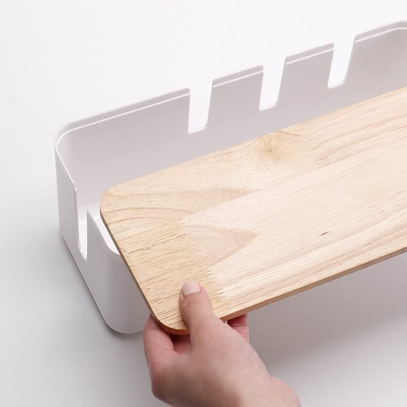 Large Cable Storage Box | Power Cord & Charger Organizer