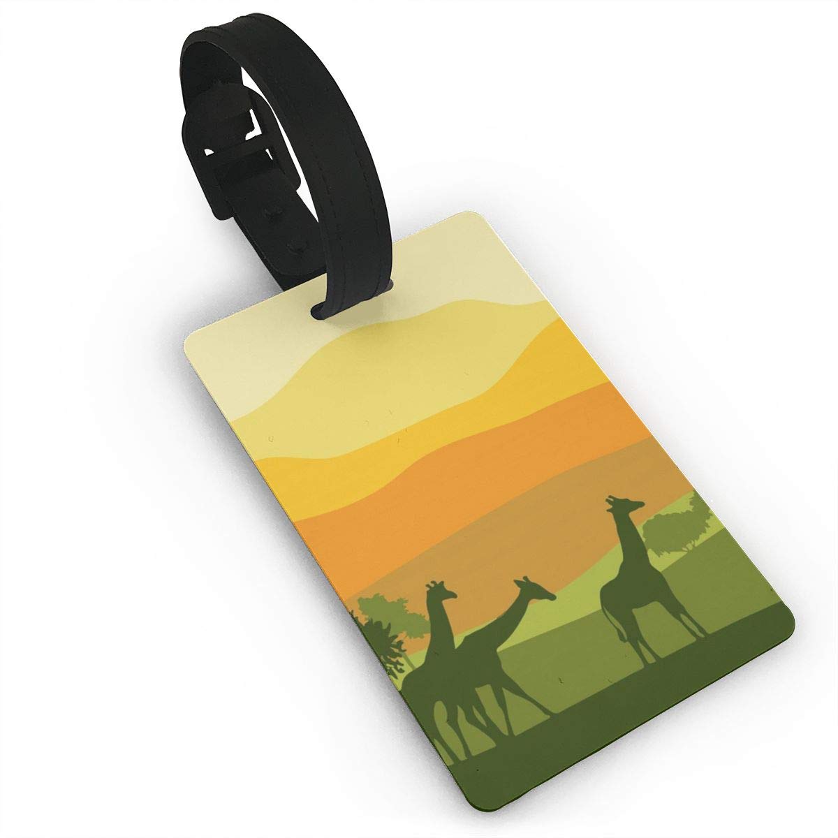 3.7" Luggage Tag | Travel Baggage Identifier with Adjustable Strap