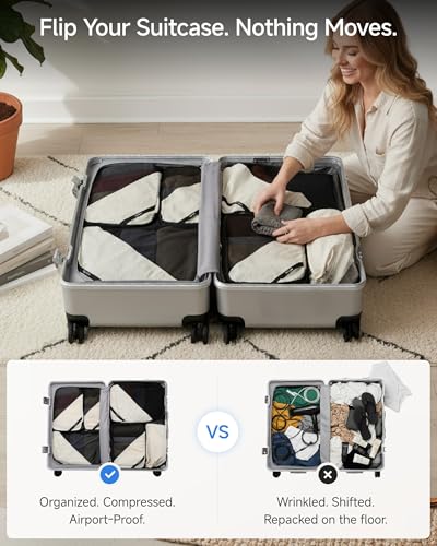 Underseat Carry-On Luggage & 6-Piece Packing Cube Set