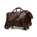 Handmade Leather Travel Duffle Bag | Vintage High-Capacity Carry-On