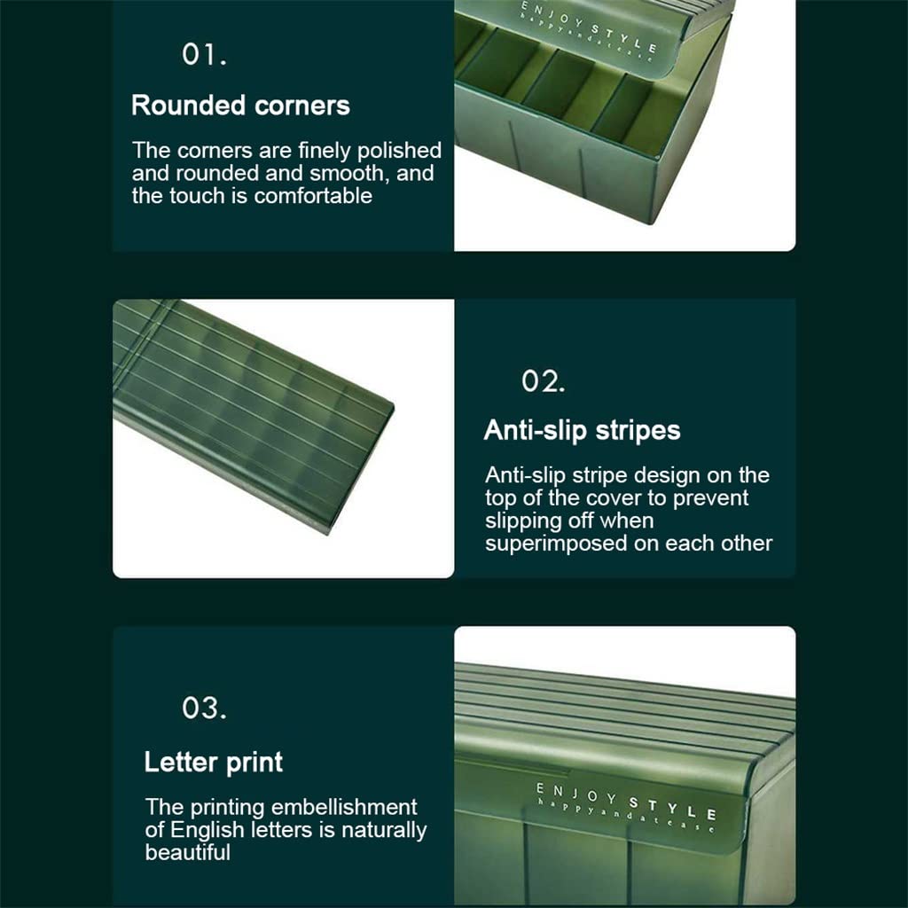 Waterproof Cable Storage Box with Lid | Multi-Compartment Desktop Organizer