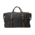 Oversized Waterproof Canvas & Leather Travel Duffel Bag