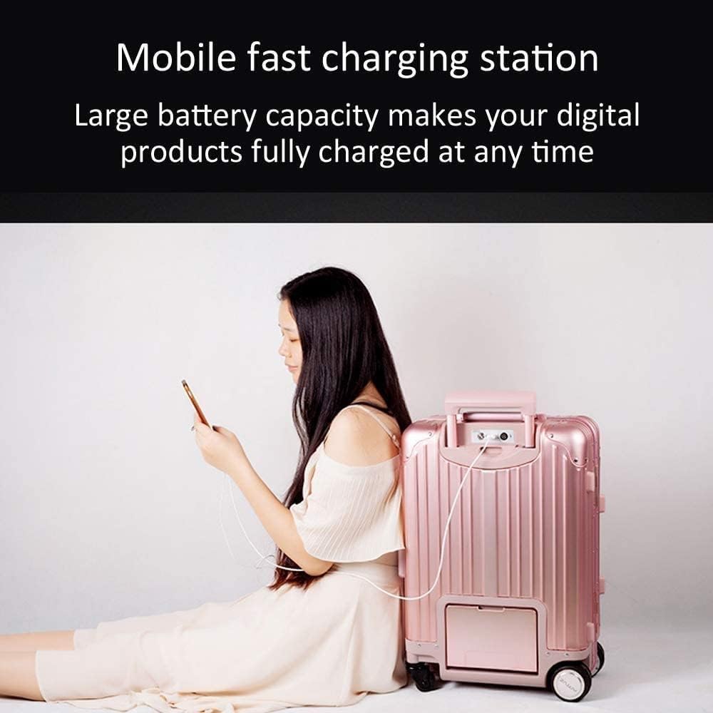 20-Inch Smart Remote Control Ride-On Carry-On Suitcase with USB Charging