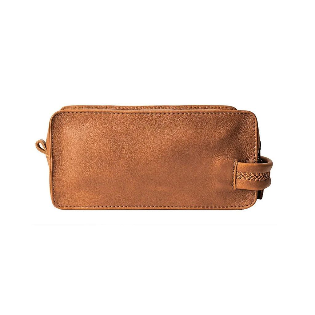 Leather Hanging Toiletry Bag | Water-Resistant Travel Dopp Kit
