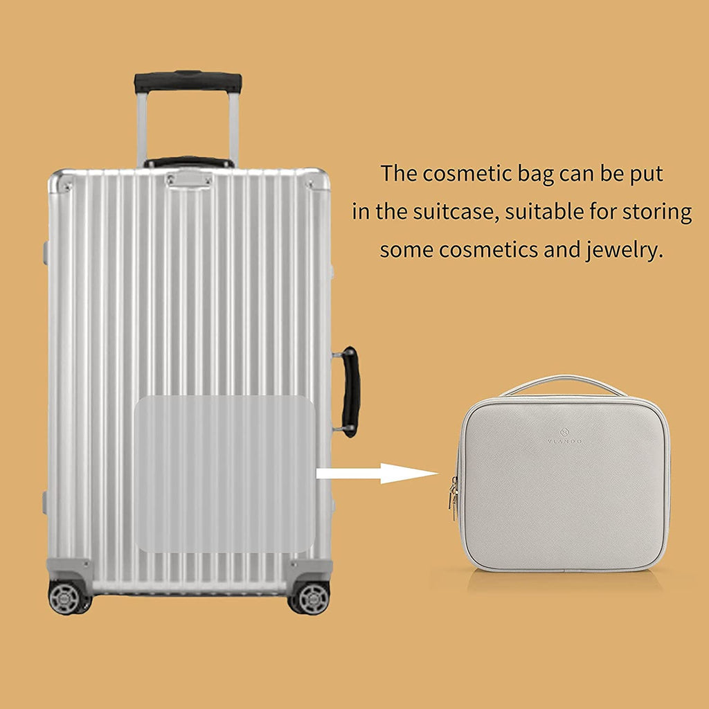 Large PU Leather Makeup & Jewelry Travel Organizer
