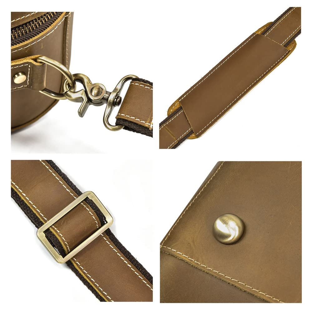 Men’s Leather Weekender Duffle Bag | Carry-On Travel & Gym Bag