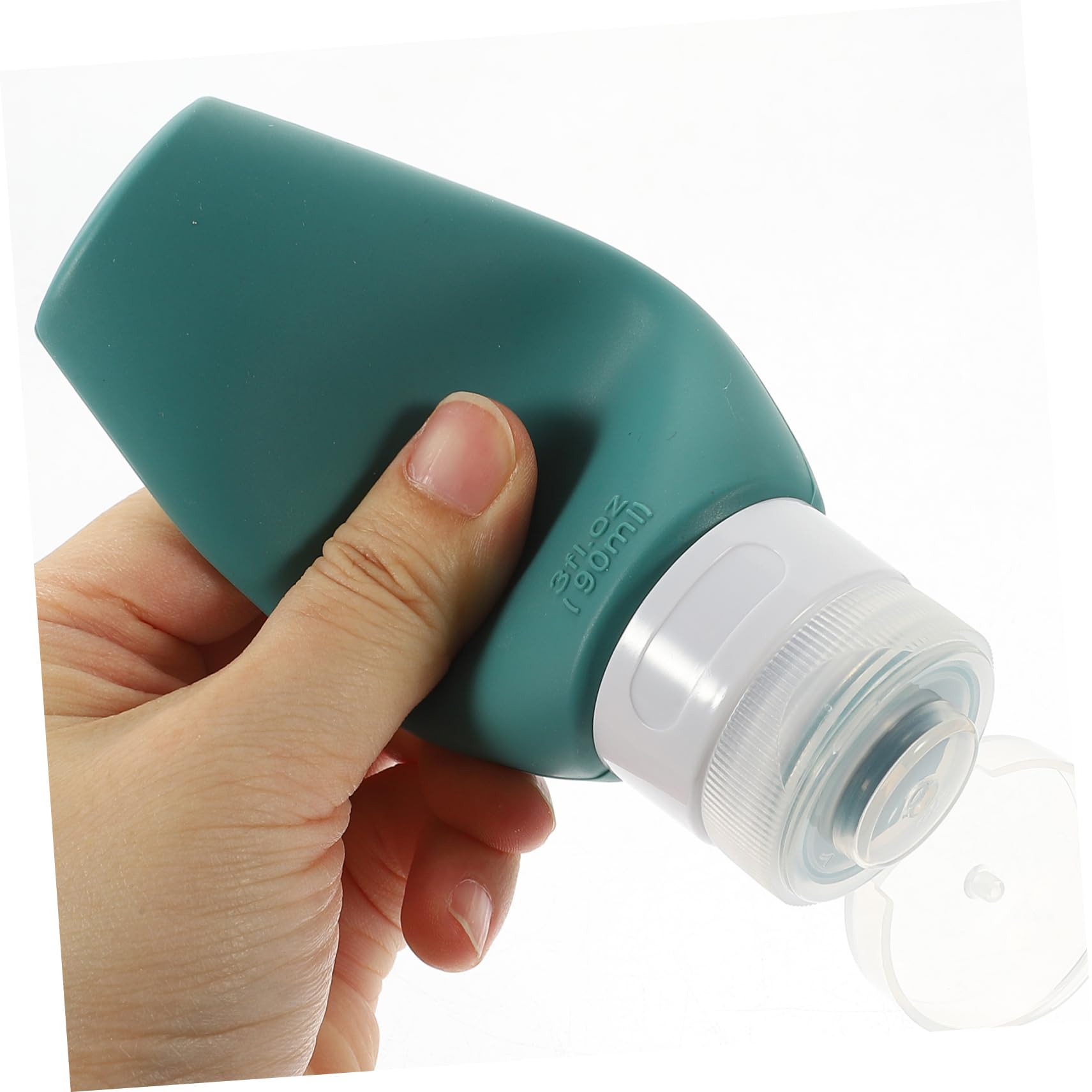 4-Piece Silicone Travel Bottle Set | Refillable Toiletry Containers