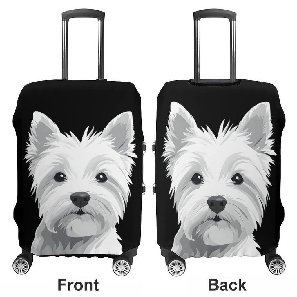 West Highland Terrier Luggage Cover | Elastic Suitcase Protector
