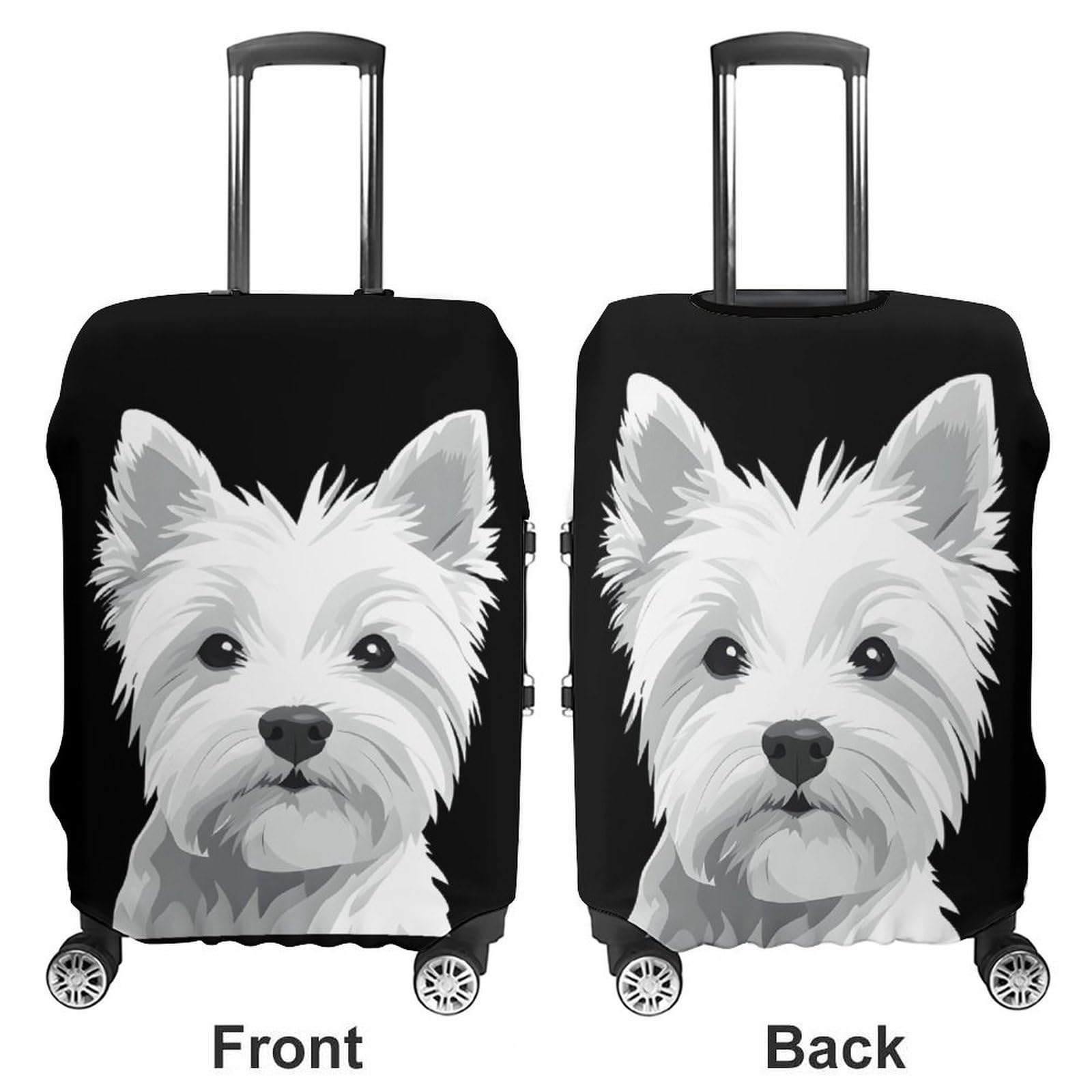 West Highland Terrier Luggage Cover | Elastic Suitcase Protector