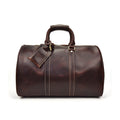 17.7" Leather Duffle Bag | Travel Carry-On Weekender