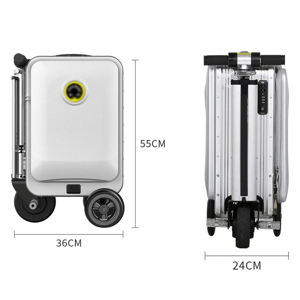 20-Inch Smart Auto-Follow Ride-On Carry-On Suitcase, 13km/h Large Capacity