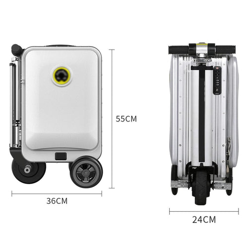 20-Inch Smart Auto-Follow Ride-On Carry-On Suitcase, 13km/h Large Capacity