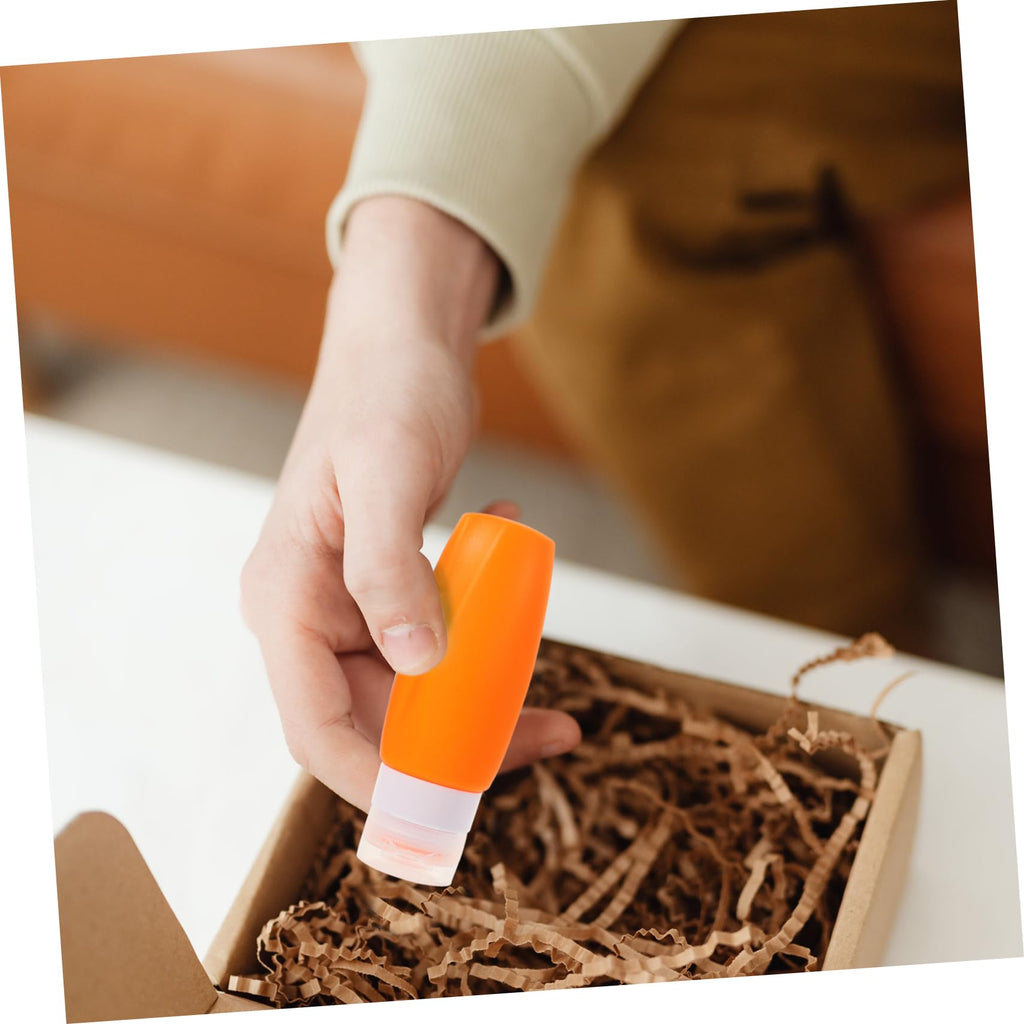 4-Piece Silicone Travel Bottle Set | Refillable Toiletry Containers