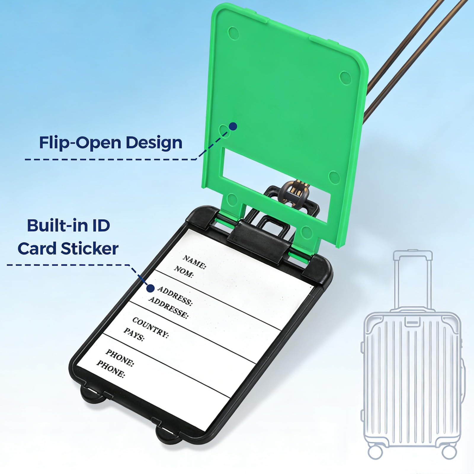 Custom Luggage Tags | Personalized Travel ID Labels