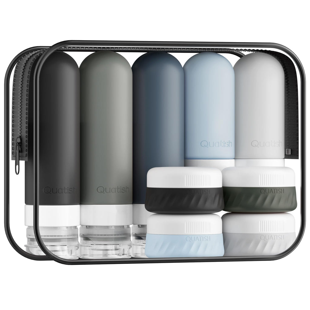 15-Piece Travel Toiletry Bottle Set | Leak-Proof Silicone Containers