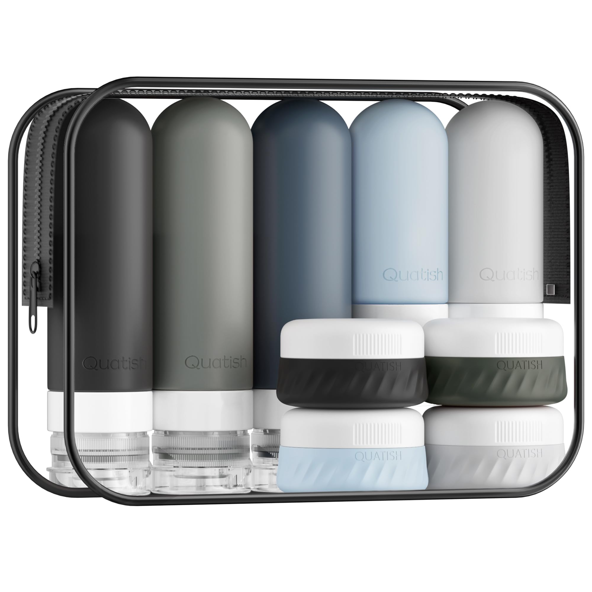 15-Piece Travel Toiletry Bottle Set | Leak-Proof Silicone Containers