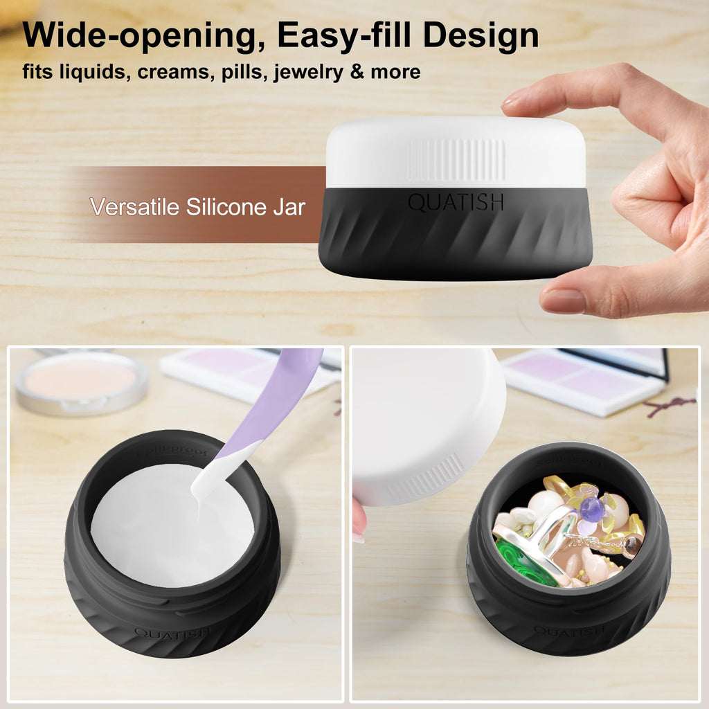 15-Piece Travel Toiletry Bottle Set | Leak-Proof Silicone Containers