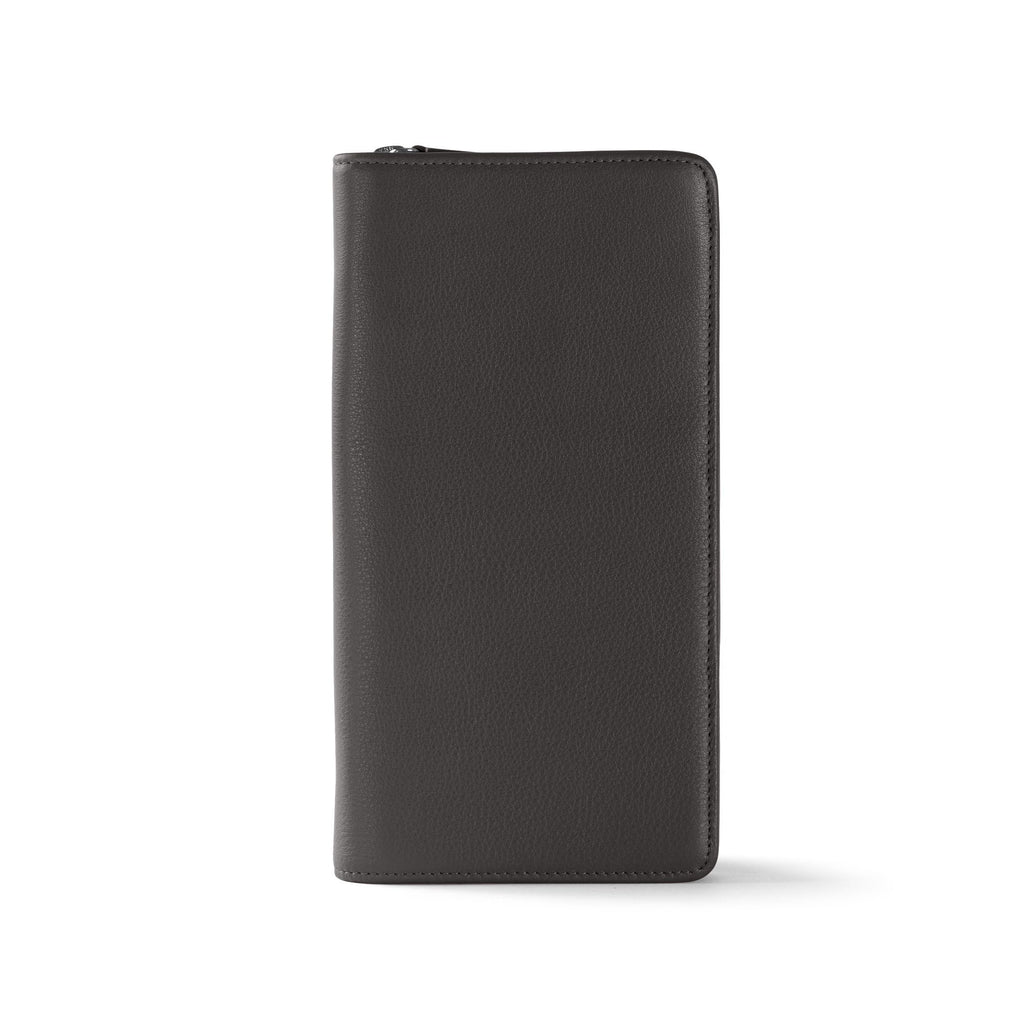 Leather Travel Zip Wallet | RFID Passport & Card Organizer