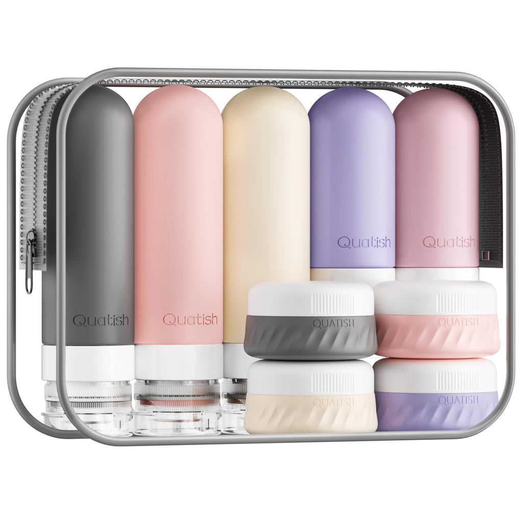 15-Piece Travel Toiletry Bottle Set | Leak-Proof Silicone Containers
