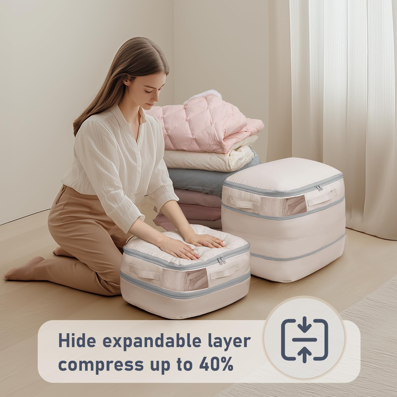 DIMJ Comforter Storage Bag