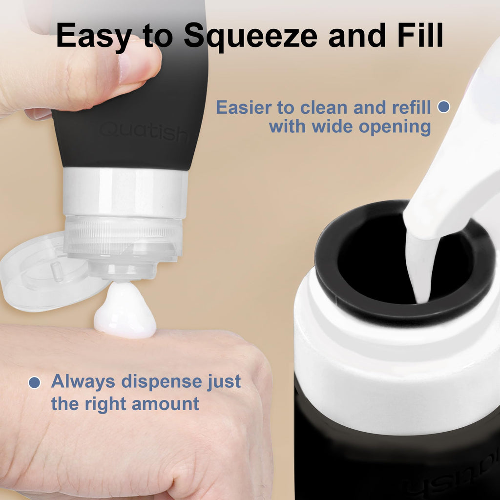 15-Piece Travel Toiletry Bottle Set | Leak-Proof Silicone Containers