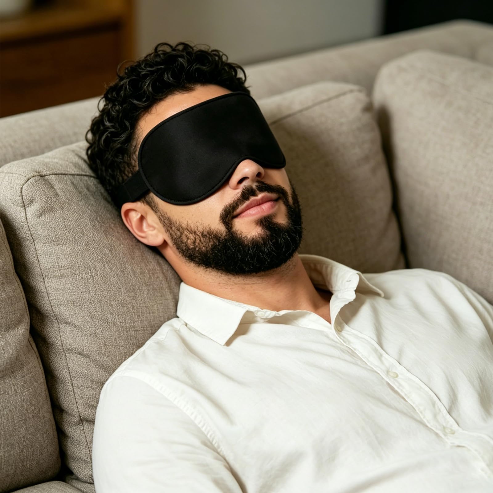3D Contoured Sleep Mask | Breathable Adjustable Eye Mask