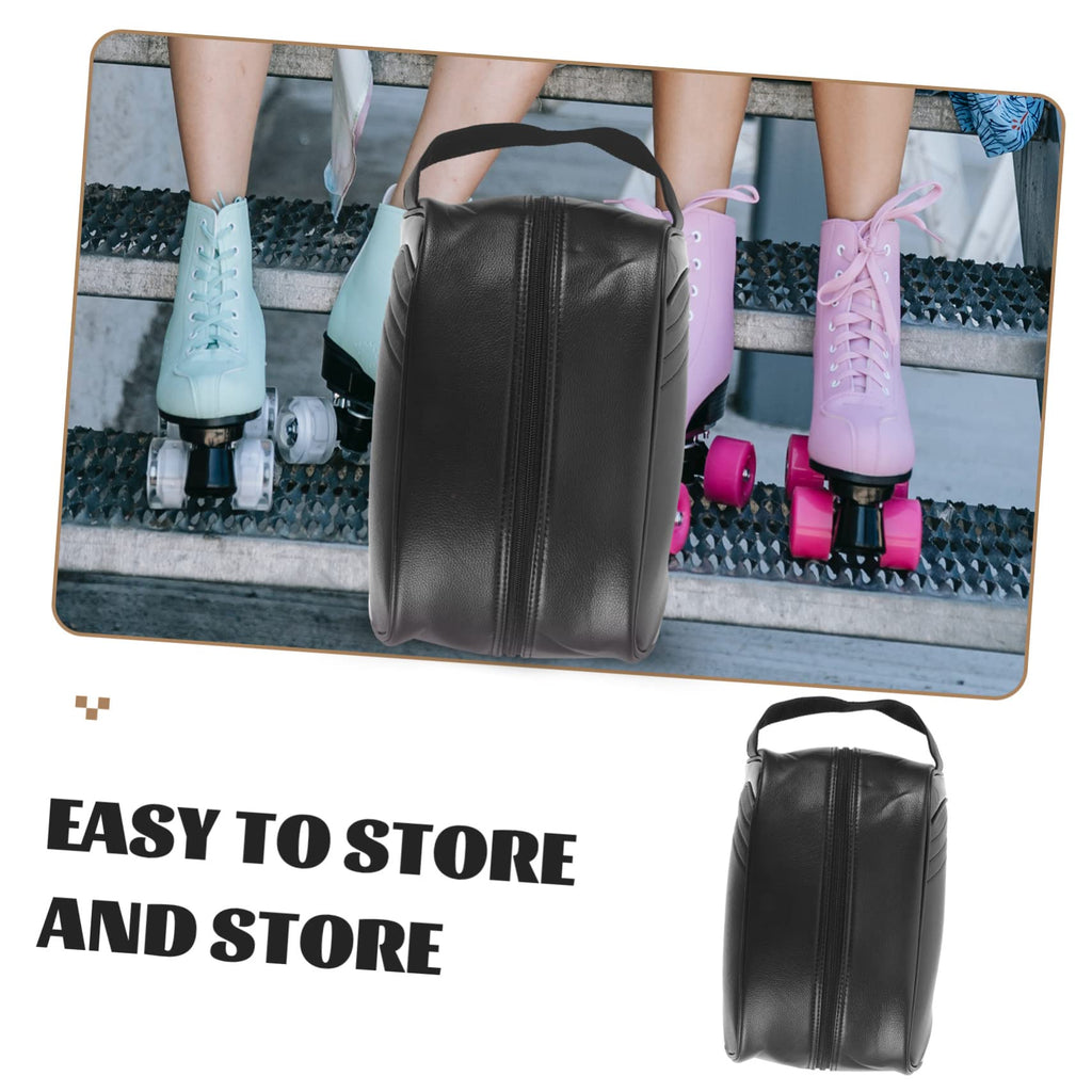 Water Resistant Leather Shoe Bag Portable Foldable for Daily Use
