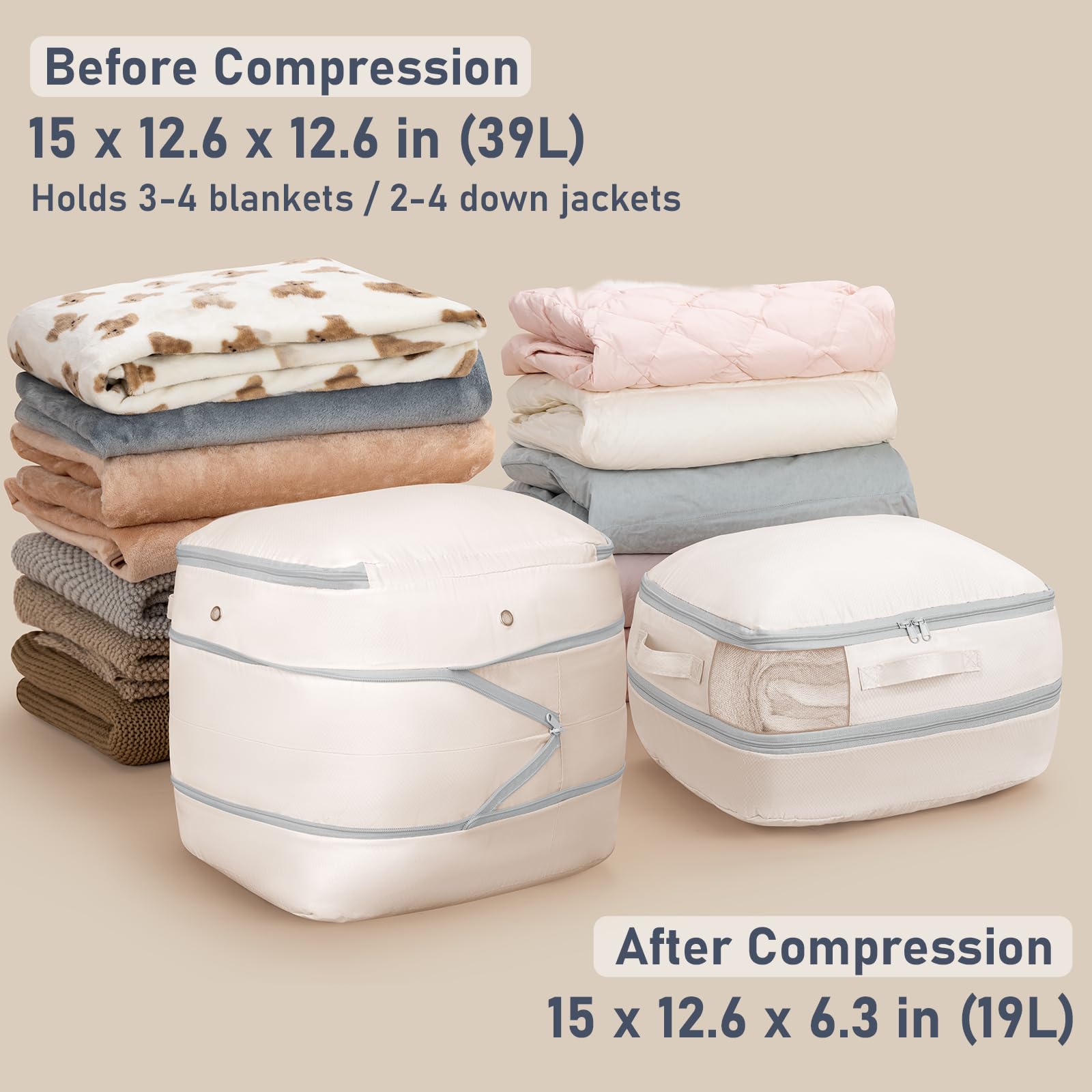DIMJ Comforter Storage Bag