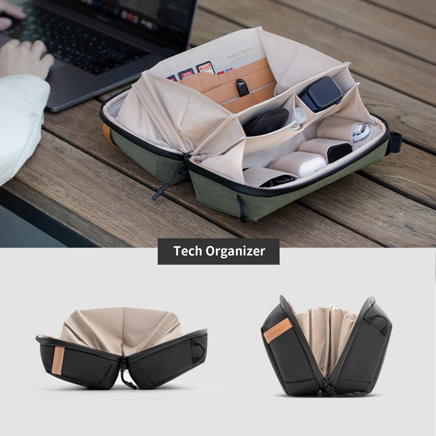 Waterproof Travel Tech Organizer | Cable & Electronics Accessories Pouch