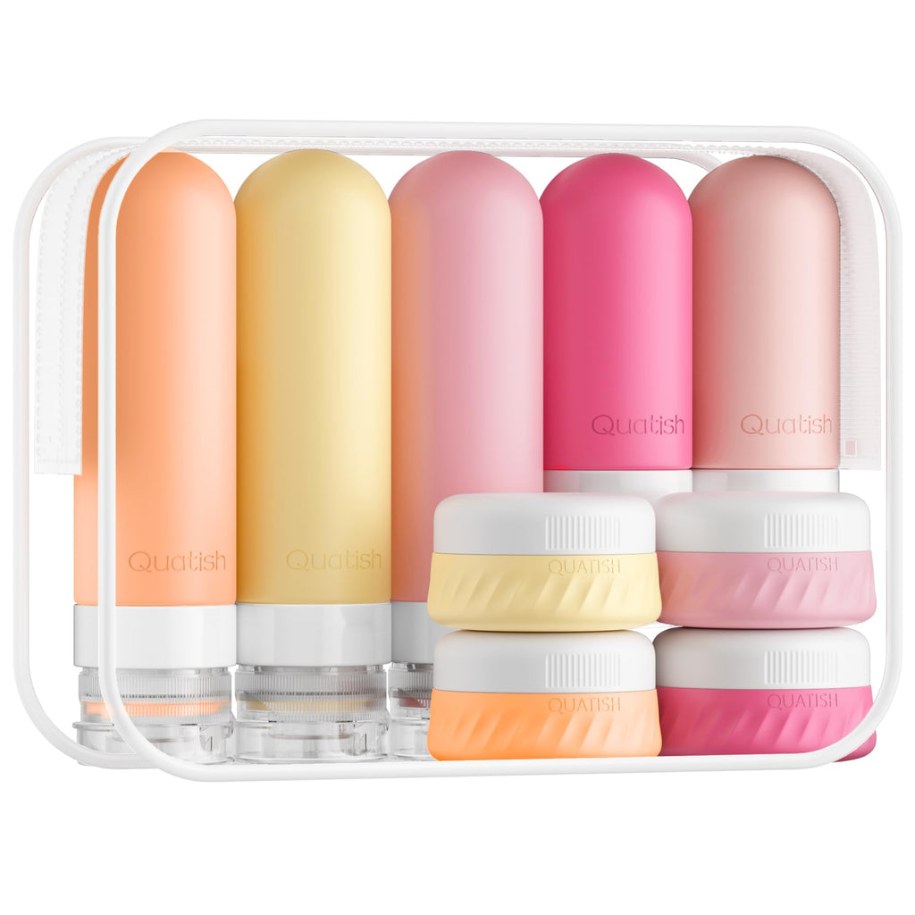 15-Piece Travel Toiletry Bottle Set | Leak-Proof Silicone Containers