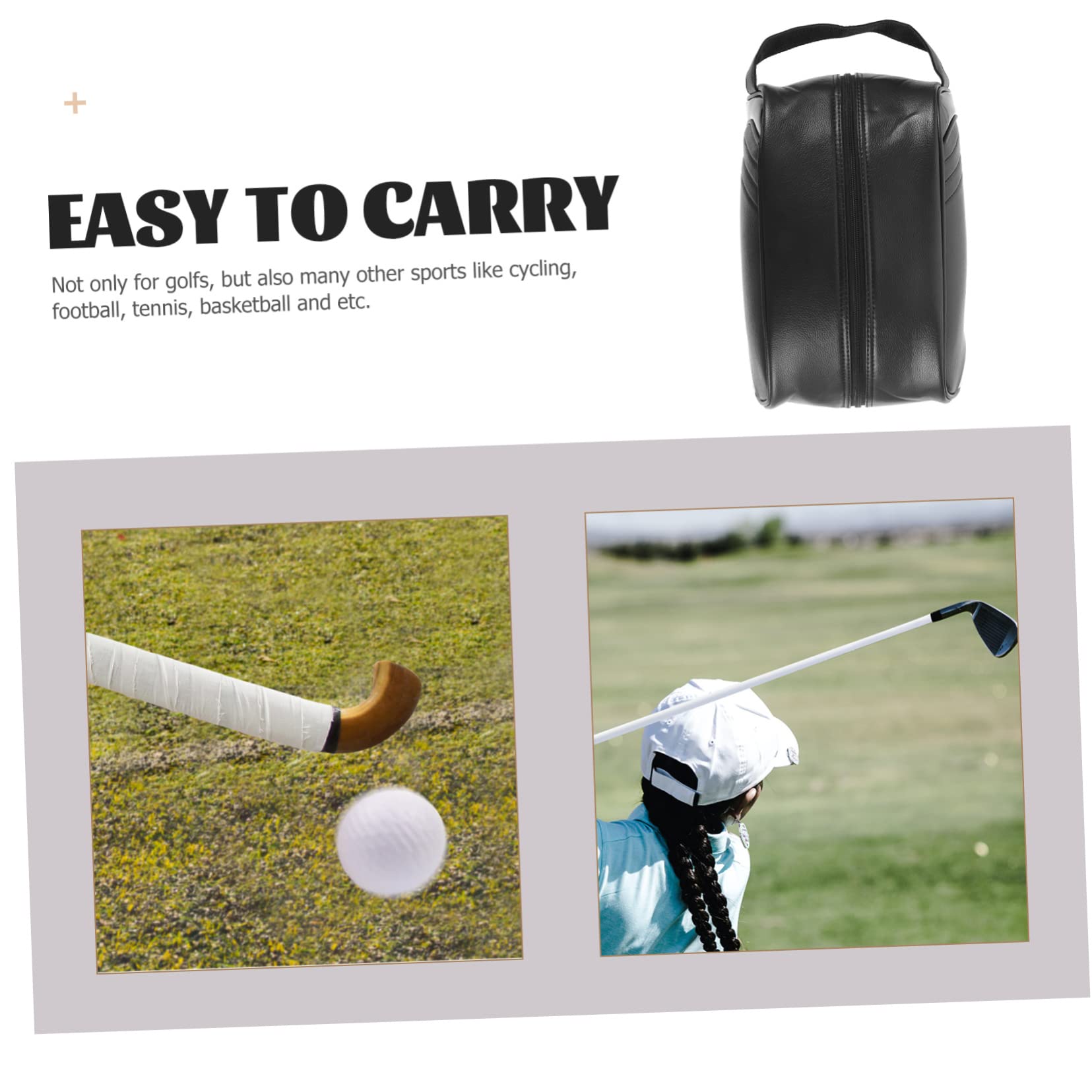 Water Resistant Leather Shoe Bag Portable Foldable for Daily Use