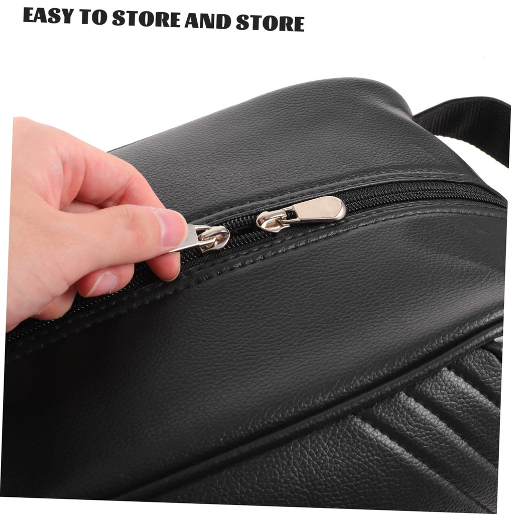 Water Resistant Leather Shoe Bag Portable Foldable for Daily Use