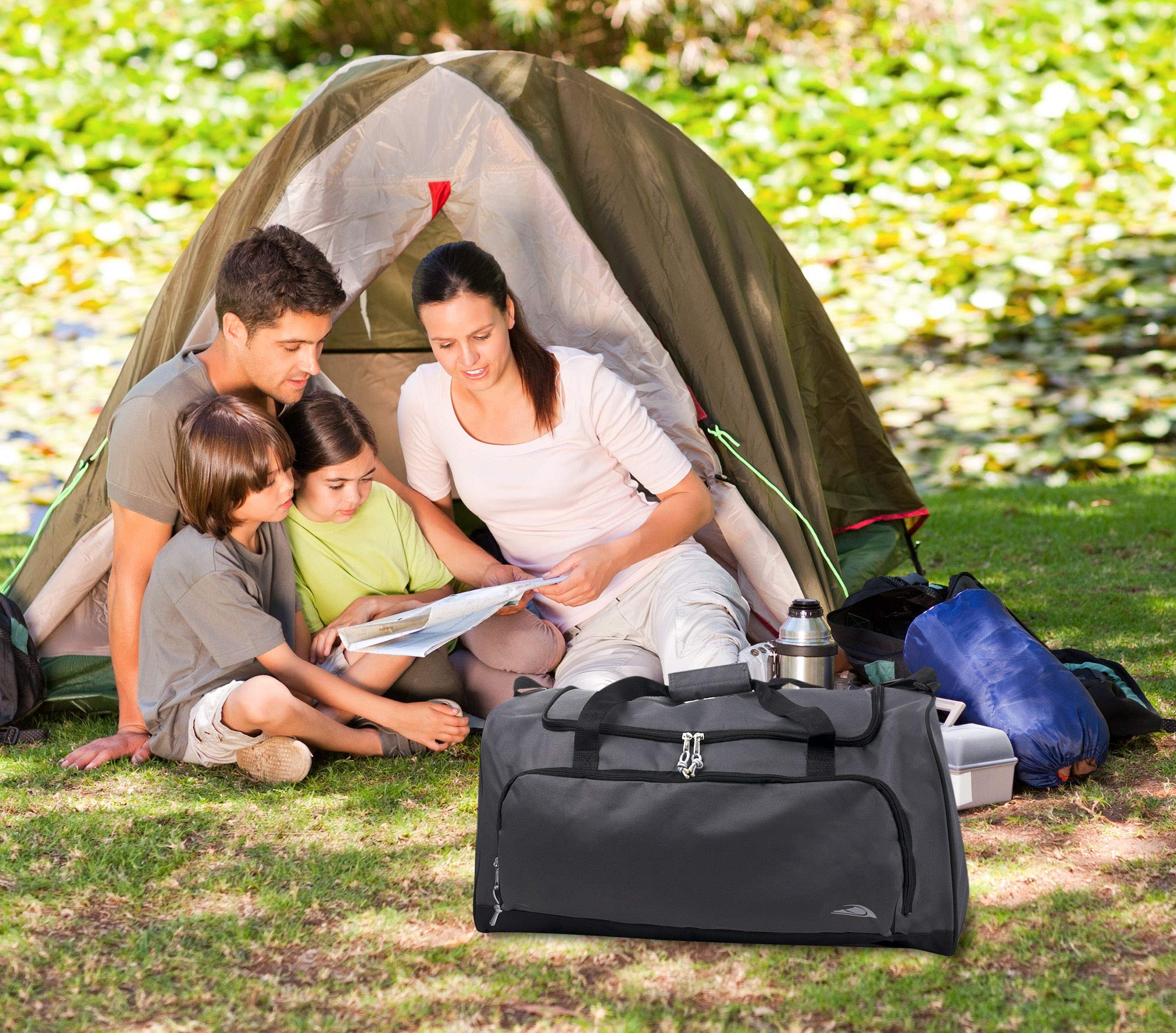 55L Lightweight Canvas Duffle Bag | Travel & Sports