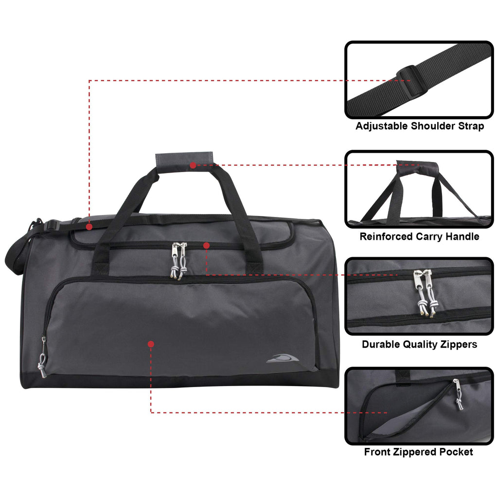 55L Lightweight Canvas Duffle Bag | Travel & Sports