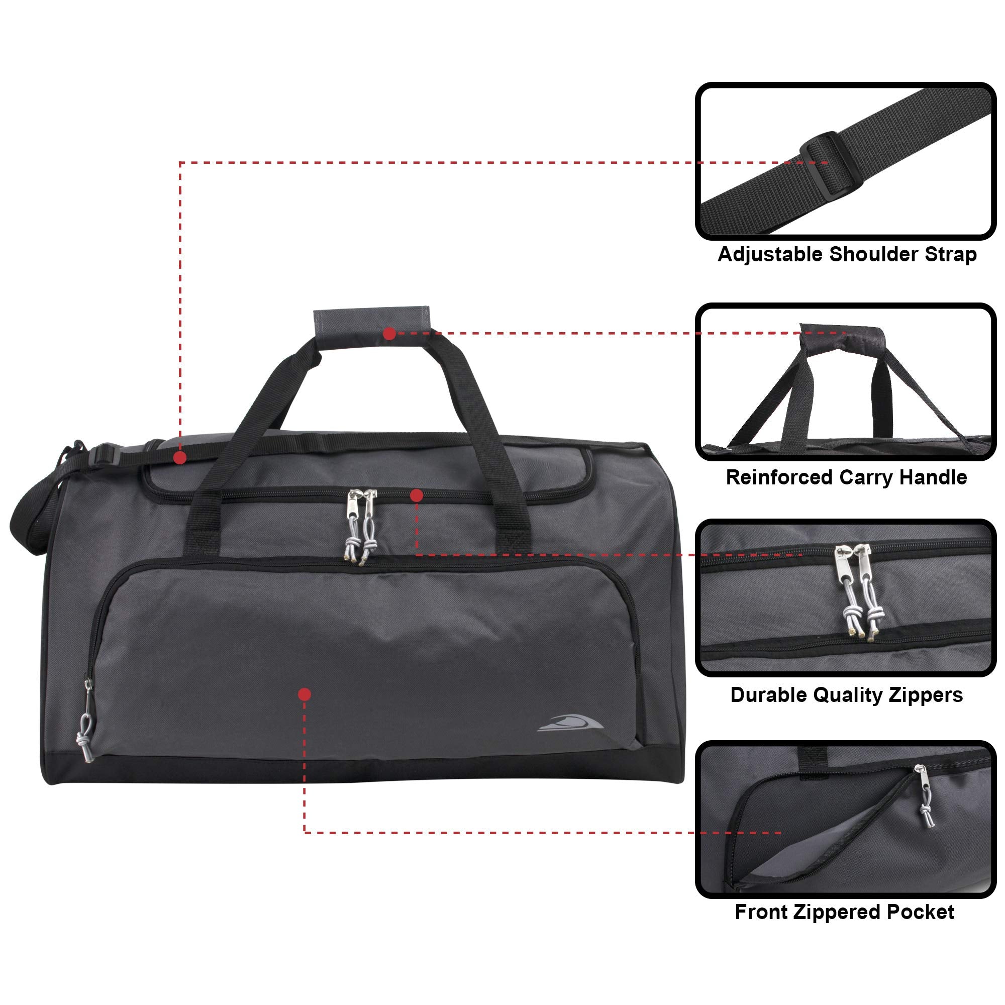 55L Lightweight Canvas Duffle Bag | Travel & Sports