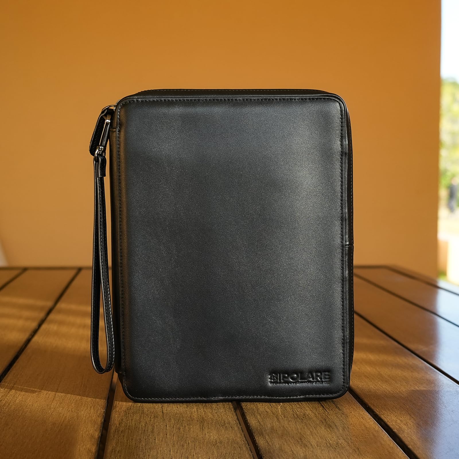 Full-Grain Leather Travel Tech Organizer | Cable & Electronics Storage Case
