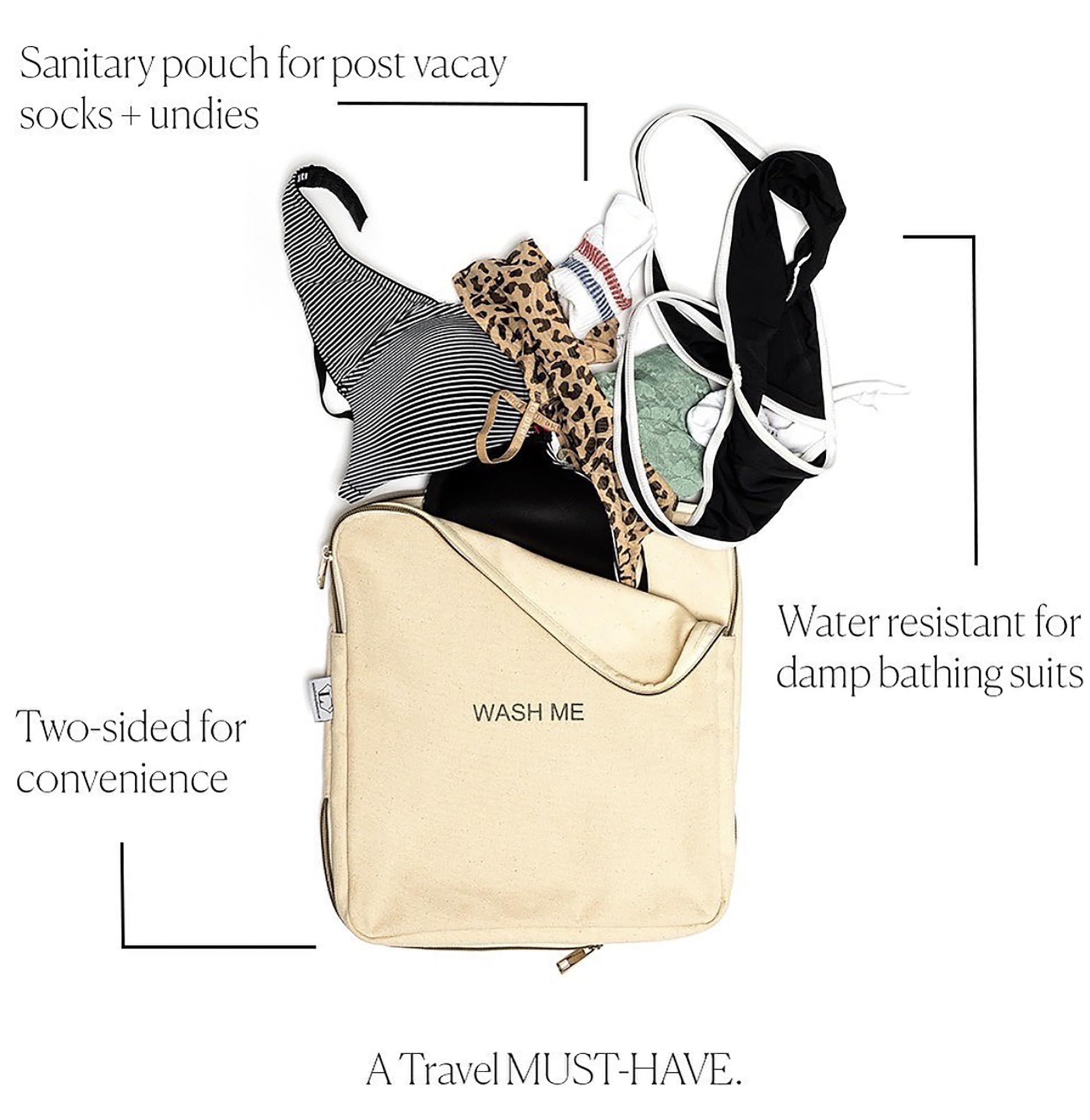 Two-Sided Travel Laundry Bag