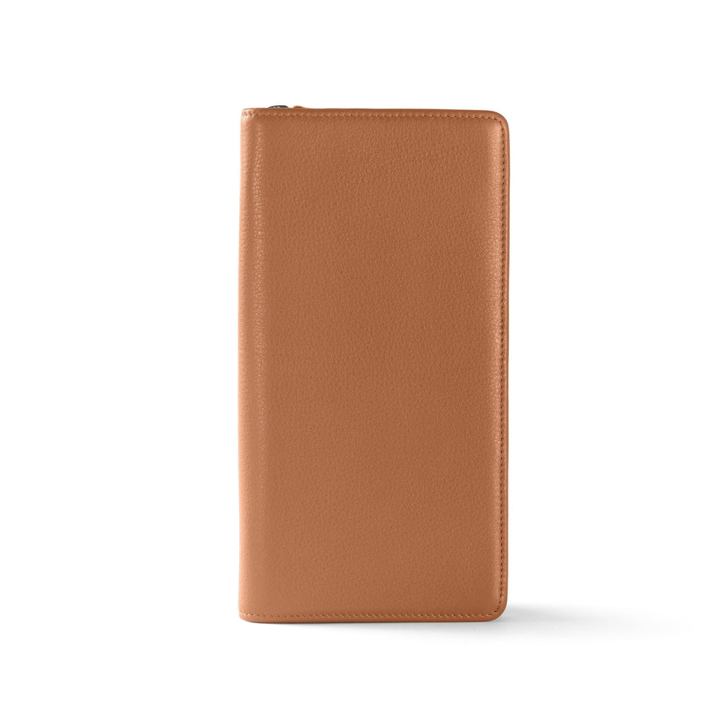 Leather Travel Zip Wallet | RFID Passport & Card Organizer