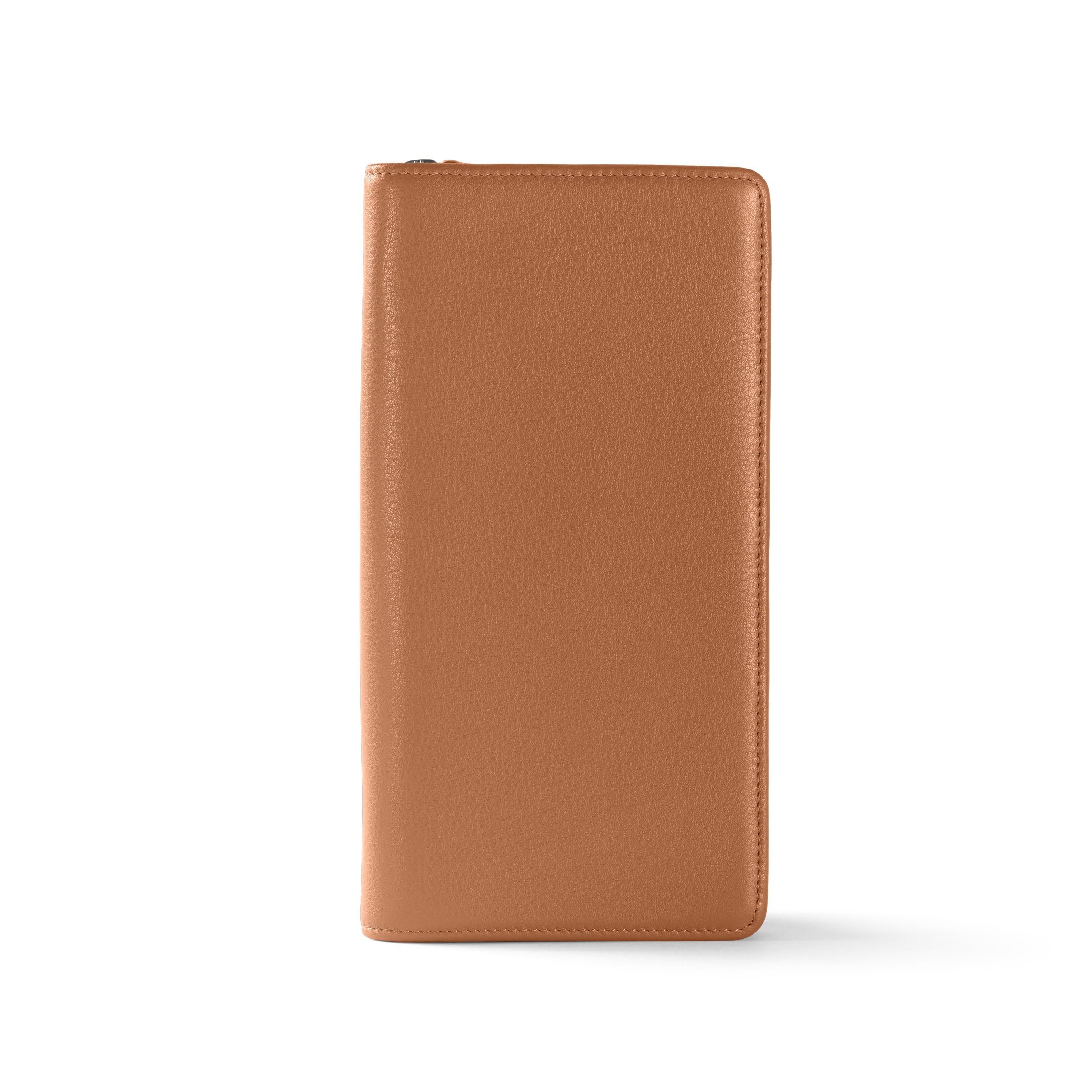 Leather Travel Zip Wallet | RFID Passport & Card Organizer