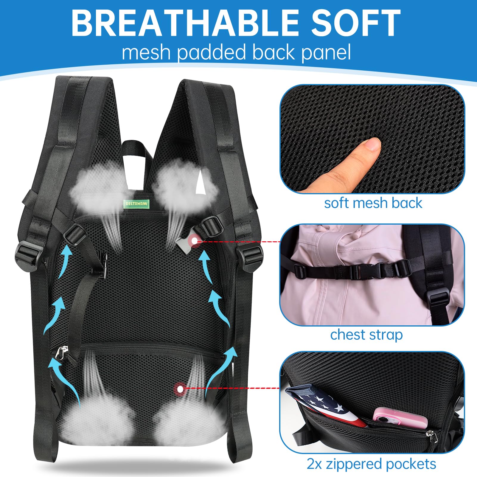 Heavy-Duty Luggage Carrying Straps | Backpack System for 16–21" Suitcases