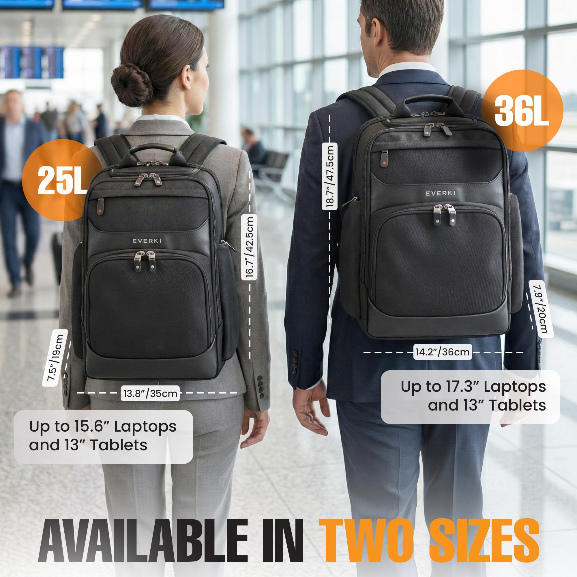 Everki Onyx Premium Business Executive Laptop Backpack